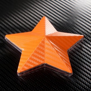 3D Карбоново Фолио  TR1 - Оранжево +UV