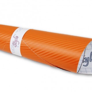 3D Карбоново Фолио Оранжево