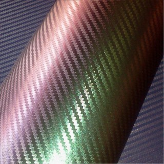 3D Карбоново Фолио  TR1 - Хамелеоново Зелено +UV 1.52м