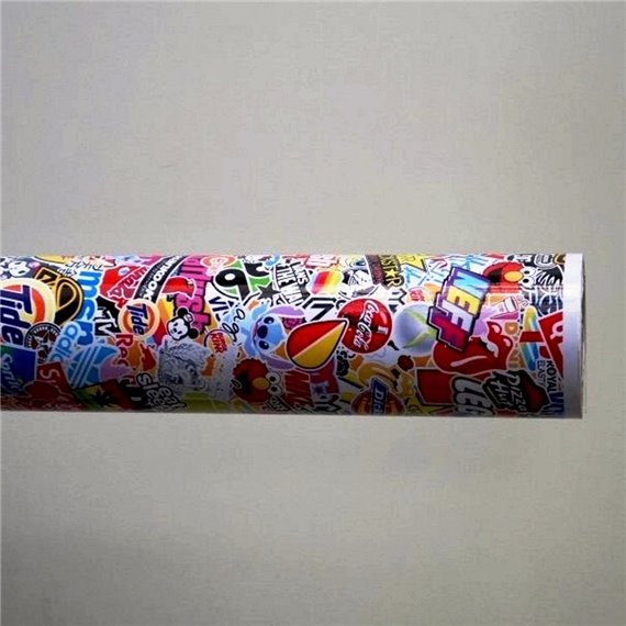 Фолио Sticker Bomb модел 8 + ламинат - 1.52м.