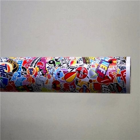 Фолио Sticker Bomb модел 8 + ламинат - 1.52м.