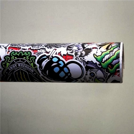 Фолио Sticker Bomb модел 13 + ламинат - 1.52м.