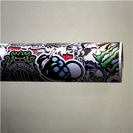 Фолио Sticker Bomb модел 13 + ламинат - 1.52м.