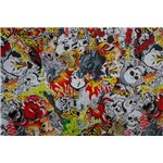 Фолио Sticker Bomb модел 14 + ламинат - 1.52м.